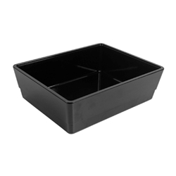 Black Melamine Crock w/SF 260x324x100mm 5L - Click Image to Close